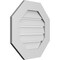 Ekena Millwork Octagonal Surface Mount PVC Gable Vent: Functional, w/ 3-1/2"W x 1"P Standard Frame, 22"W x 22"H GVPOC22X2201SF - alternate 5